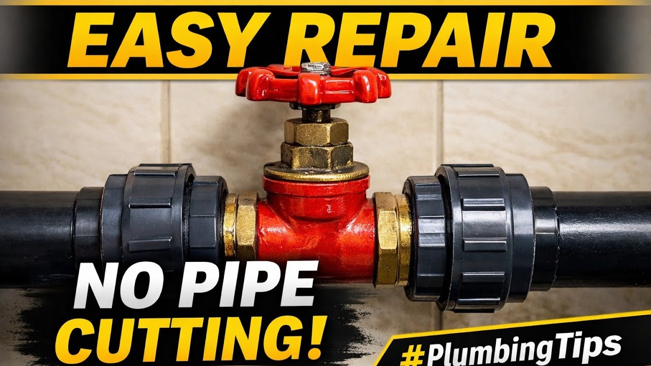 Gate Valve ke Paas Double Union Lagane ka Fayeda | Plumbing Tips | Easy Repair Solution