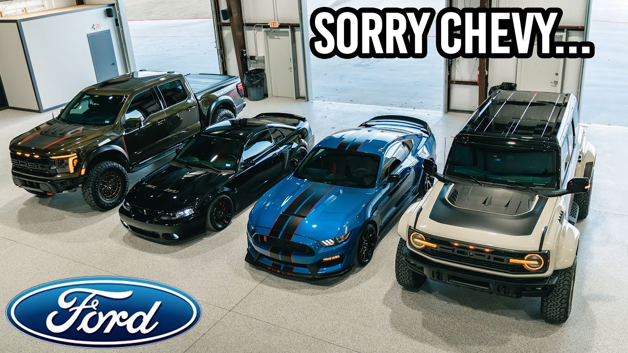 Мой гараж, полностью состоящий из автомобилей Ford (я предпочитаю Chevrolet).