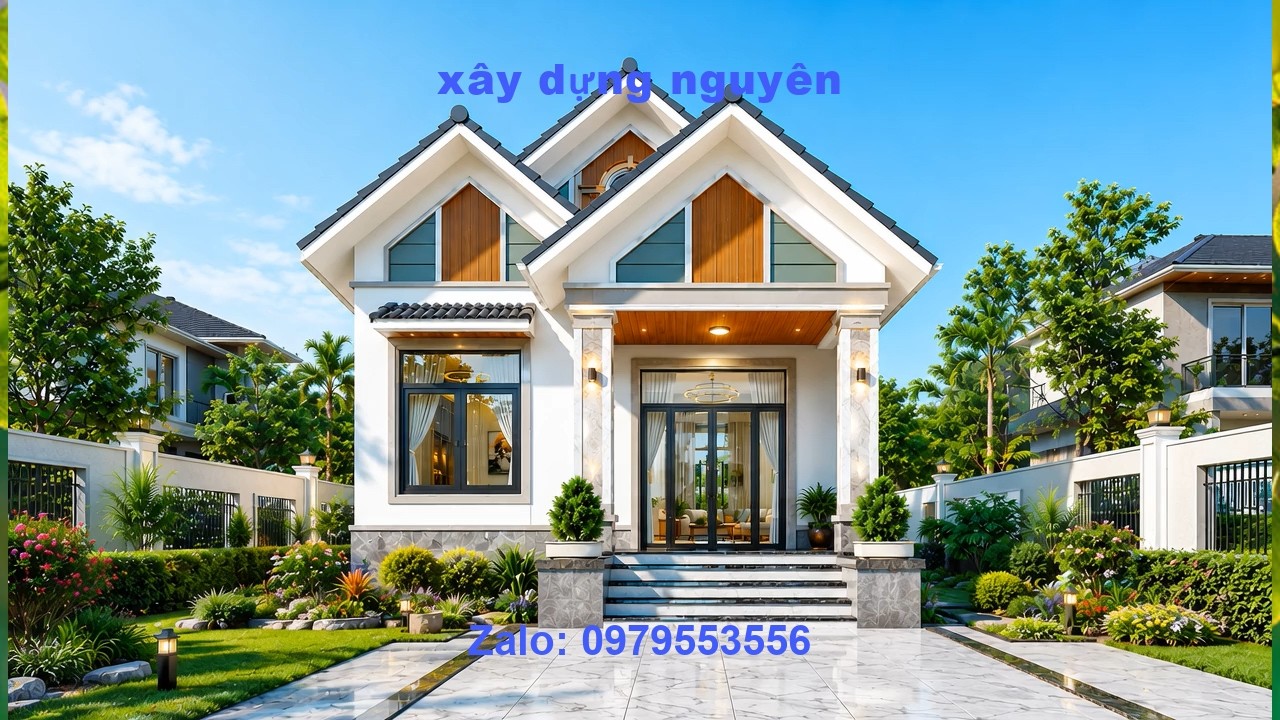 Mẫu nhà Cấp 4 Mái Thái Diện Tích 6x20m Thiết Kế 3 Phòng Ngủ #nhacap4 #maithai