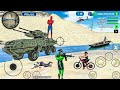 Rope Frog Ninja Superhero and Army Tank in Open World Game - Android Gameplay