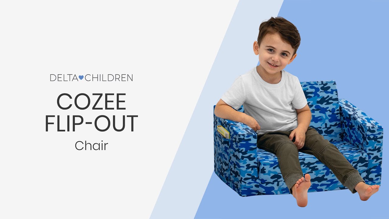 Cozee Flip Out Chair - 2-in-1 Convertible Chair to Lounger (by Delta  Children) 