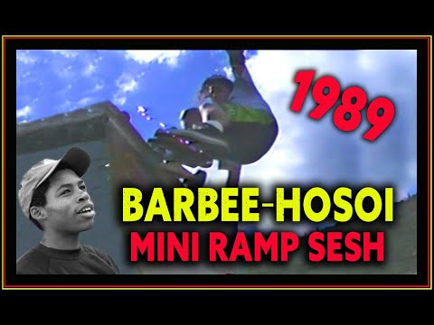 RAY BARBEE, CHRISTIAN HOSOI 1989 MINI RAMP SESH