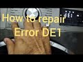 How to repair DE1  Error LG front load washer #repairing ##washer #videoviral