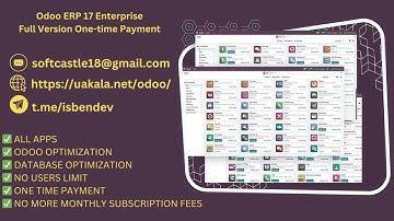 Odoo ERP 17 Enterprise Full Version One time Payment