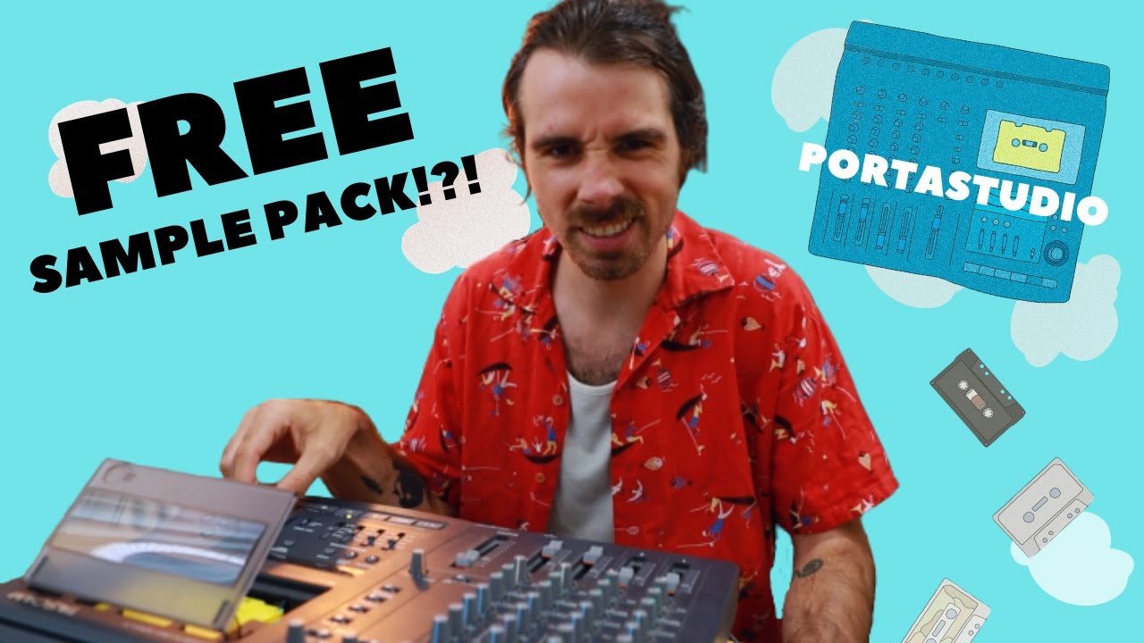 How to Lofi with a FREE EDM Sample Pack + Tascam Portastudio