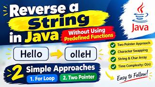 Java Interview Series part 6 Reverse a String in Java Without Using Predefined Functions