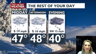 Rain continues through your Monday!