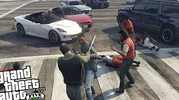 GTA 5 PC Mod's - Melee Weapons Only Riot MOD!!