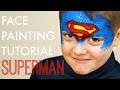 Superman — Fast and Easy Face Painting Tutorial