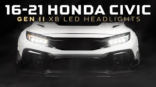 All New Morimoto 16-21 Honda Civic XB LED Headlights | The Ultimate Upgrade to Illuminate the Night💡