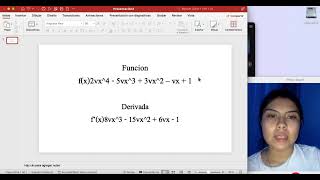 Función y derivada en Java