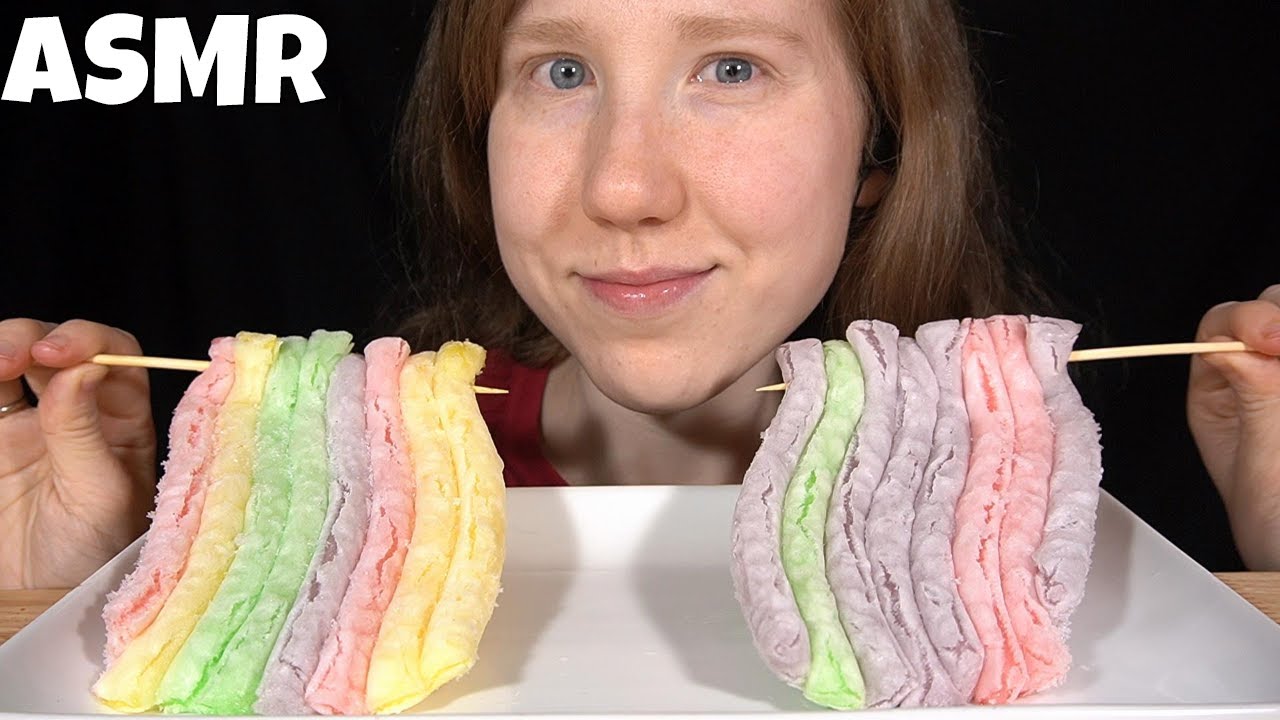 ASMR FROZEN JELLY NOODLES MUKBANG (Whispering) EATING SOUNDS YouTube