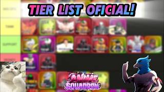 TIER LIST OFICIAL ANIME SQUADRON! + TODOS CODES!