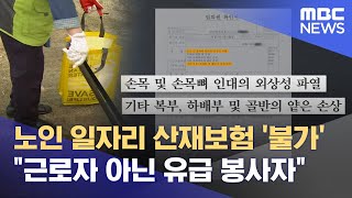 노인 일자리 대다수 '산재보험 안돼' (2024.04.18/뉴스데스크/대전MBC)