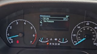 2024 Ford Transit Oil Life Reset Guide