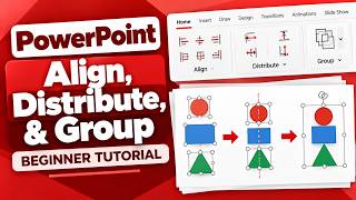 PowerPoint Align, Distribute, & Group - Beginning