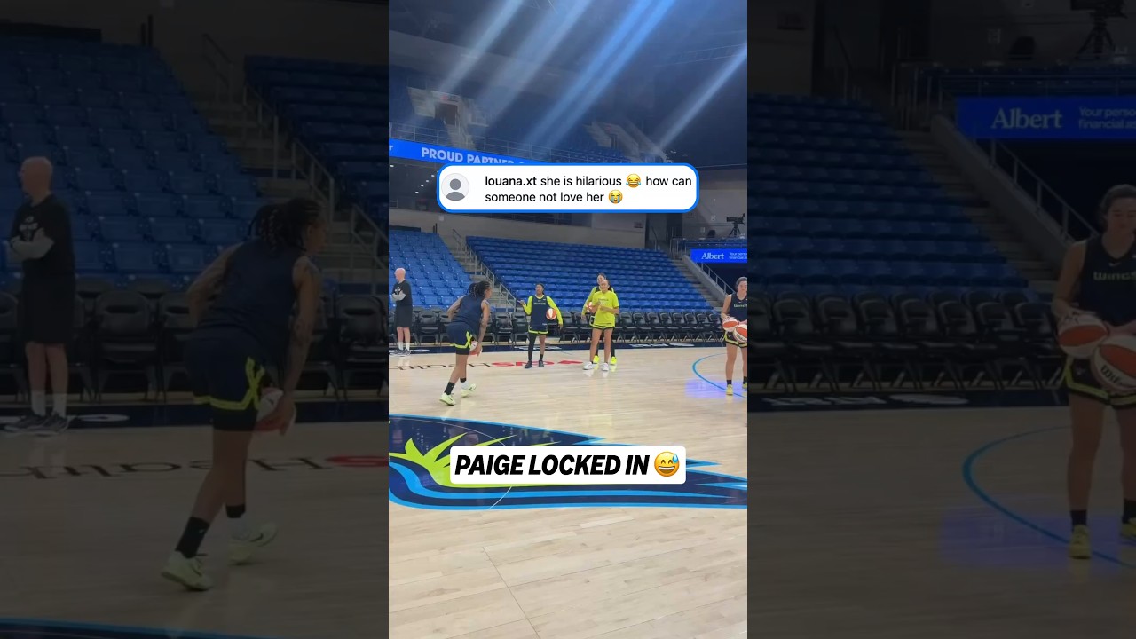 Paige is a whole mood 🤣 (via Dallas Wings, h/t louana.xt/IG)
