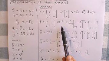 State variable control 7: Transformation of state variable models, Part 1