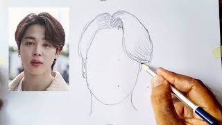 BTS drawing || BTS outline drawing