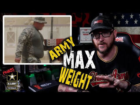 How much can you weigh in the Army
