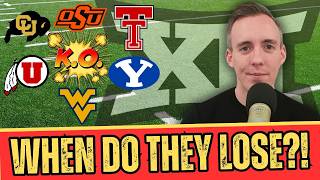 Predicting the FIRST LOSS for Every Big 12 Team