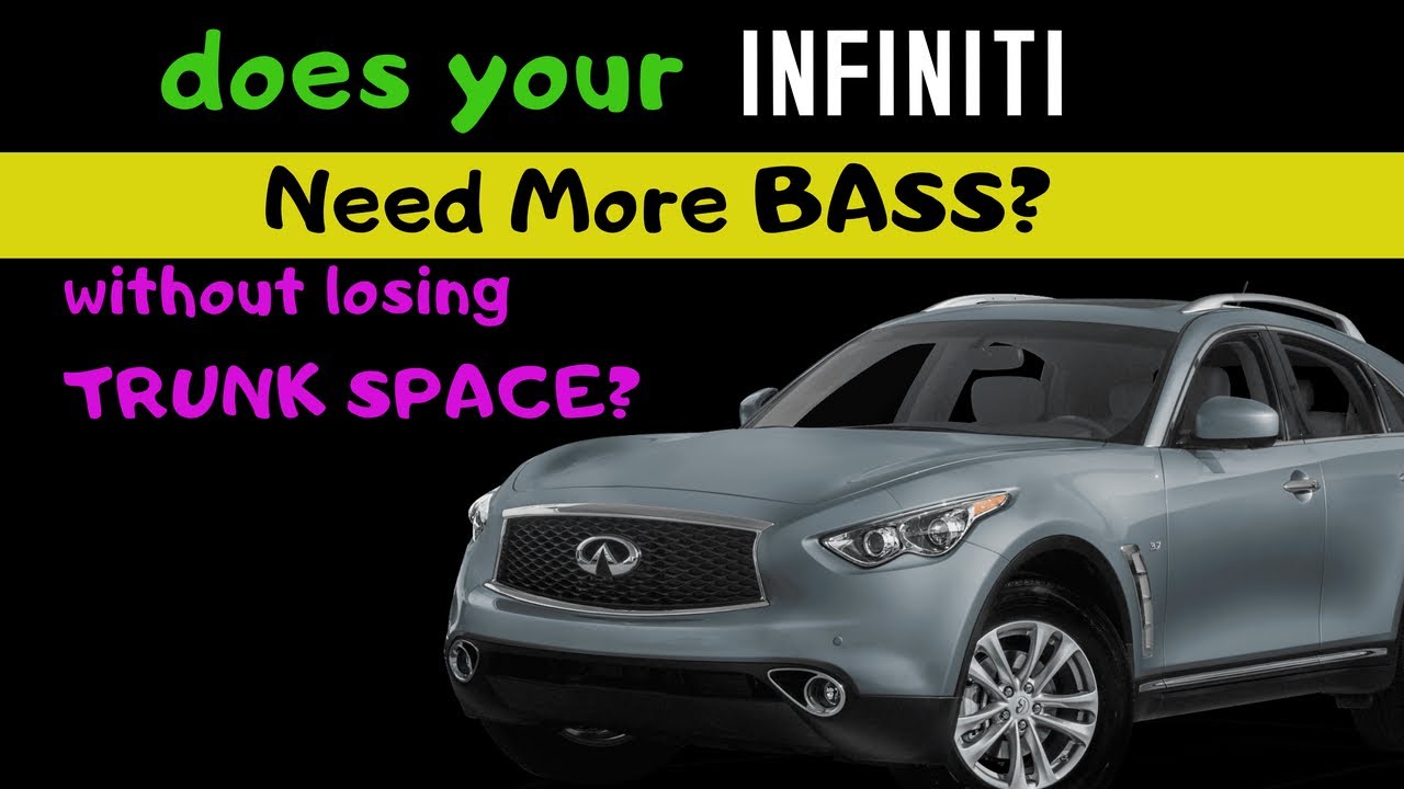 Обновите сабвуфер вашего INFINITI FX БЕЗ ПОТЕРИ МЕСТА В БАГАЖНИКЕ
