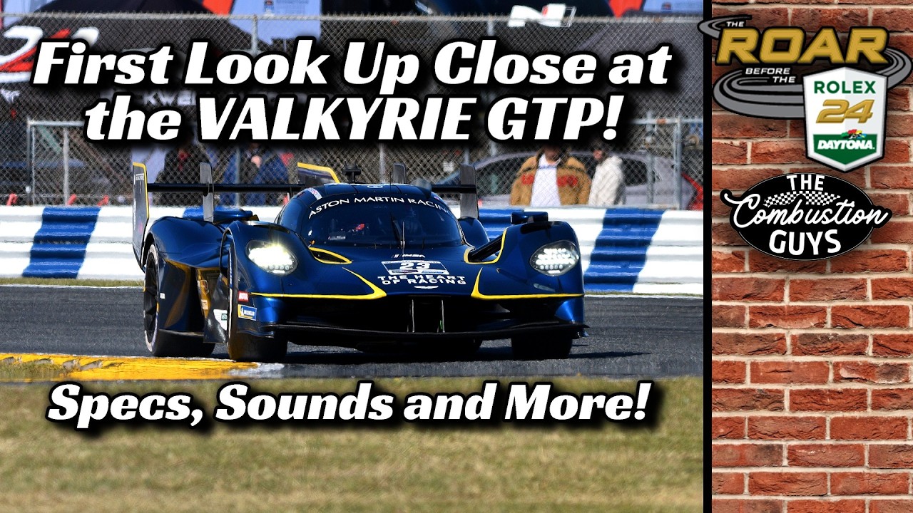 First Look Up Close at the Aston Martin Valkyrie GTP Car! | Specs & Sounds With TheCombustionGuys