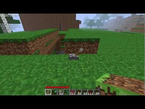 Minecraft - How to build a SIMPLE DOUBLE-SIDED draw bridge with Pistons!