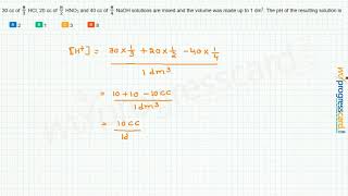 30 Cc Of Hcl, 20 Cc Of Hno3 And 40 Cc Of Naoh Solutions