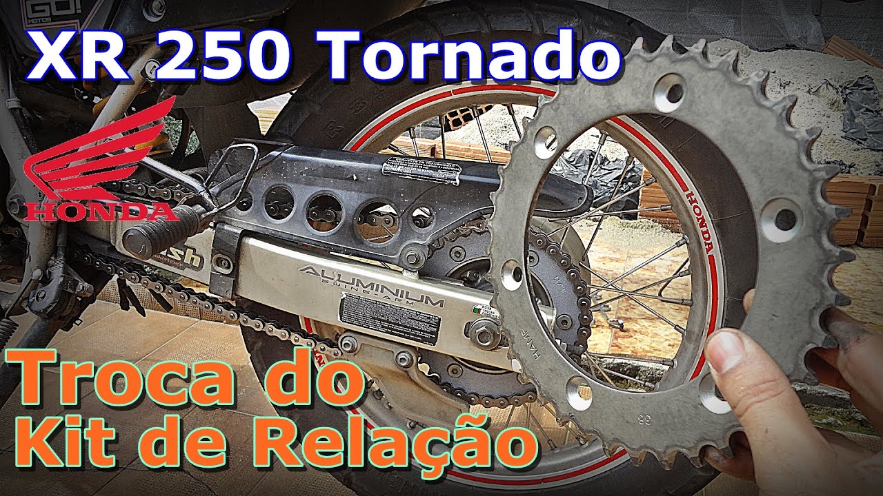 XR 250 TORNADO - Troca da Relação - FVM