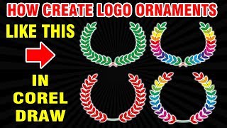 How to create Vector Logo Element in CorelDraw with Blend Tool in Urdu/Hindi @AhsanSabri