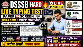 DSSSB JSA/LDC Skill Test LIVE 🔥Real Typing Test With Timer 🔴 Real Exam Experience | 45+ WPM Speed |
