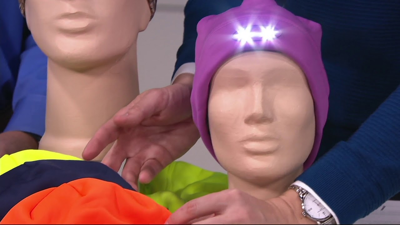 Panther Vision PowerCap Fleece Beanie with 4 LED Lights on QVC