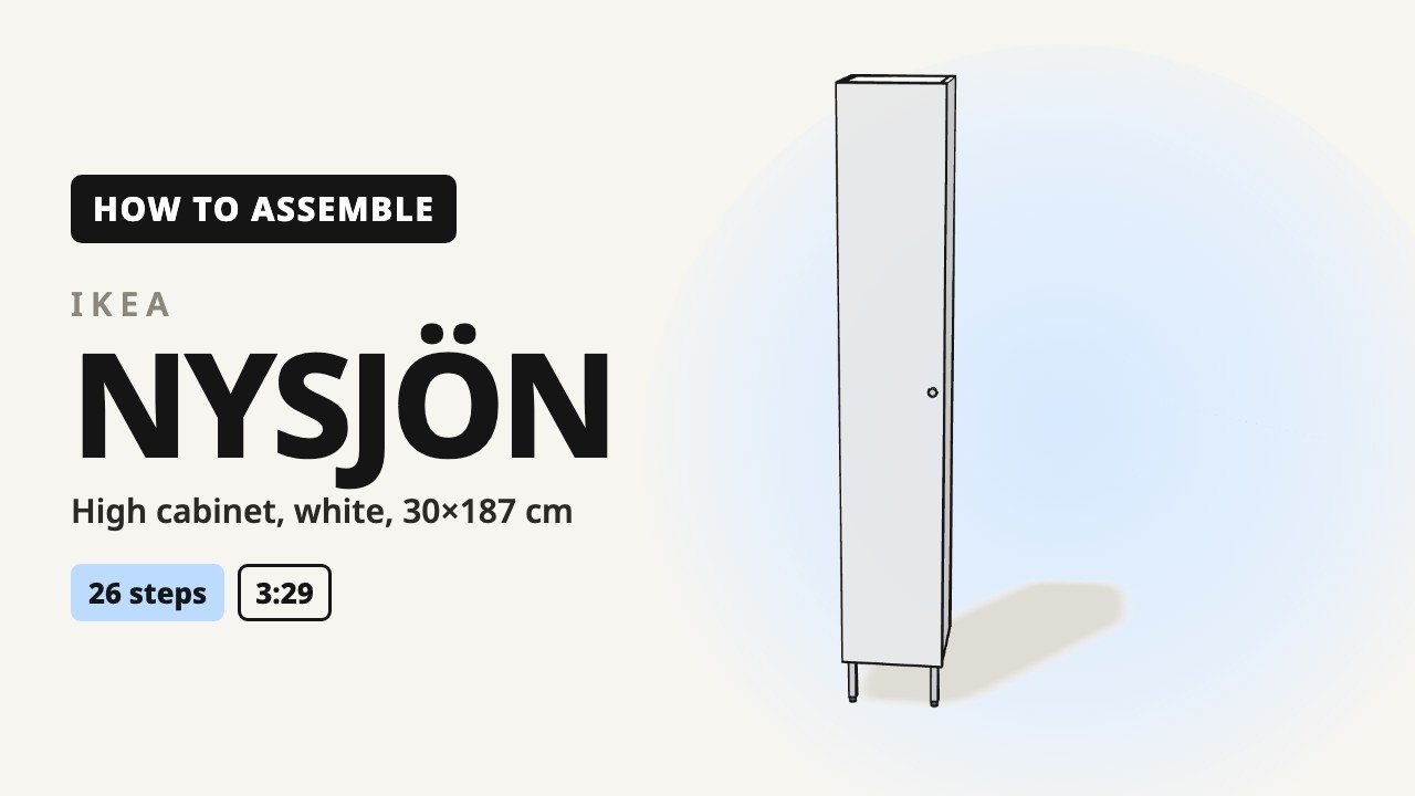 How to Assemble IKEA NYSJÖN High Cabinet