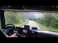 Mercedes Actros Norway mountain Driving semi truck