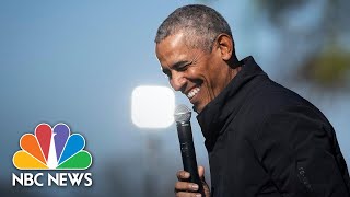 Obama Slams Trump For Covid Response, Says Trump Still 'Worried' About Crowd Size | NBC News