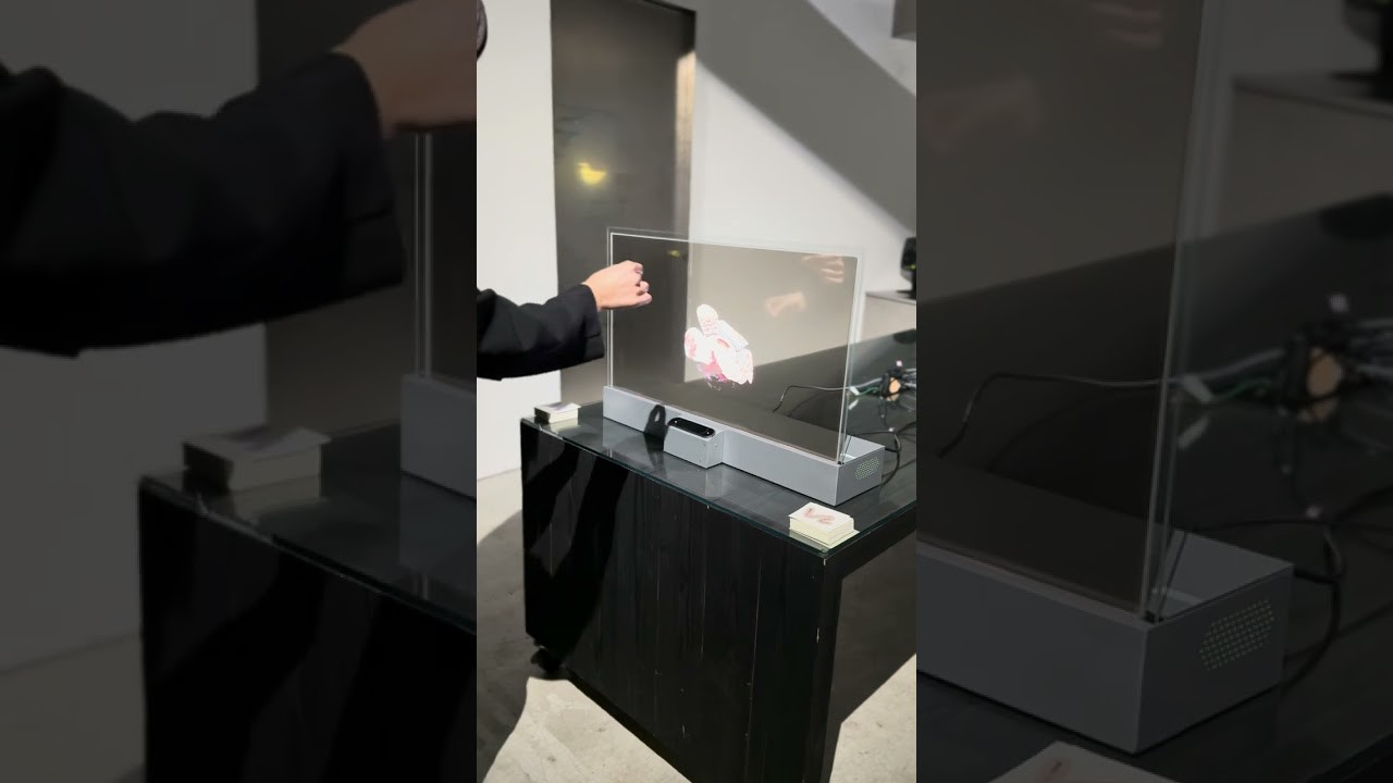 Hologram-Like Visuals in Mid-Air? Transparent OLED + Hand Tracking