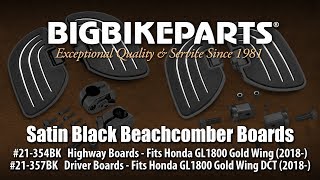 Satin Black Beachcomber Boards for GL1800 Gold Wing