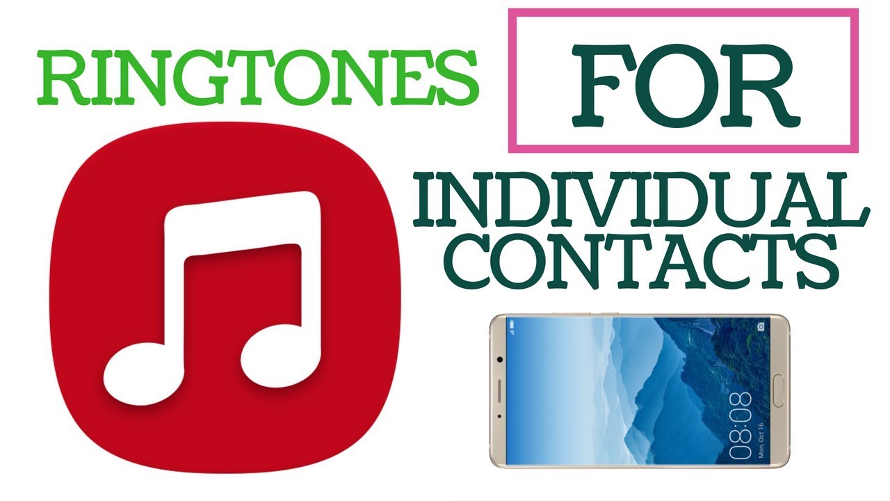 how to set up individual ringtones on android