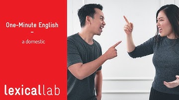 ONE-MINUTE ENGLISH: a domestic LEARN WITH LEXICAL LAB