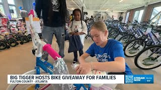 Big Tigger hosts bike giveaway for families