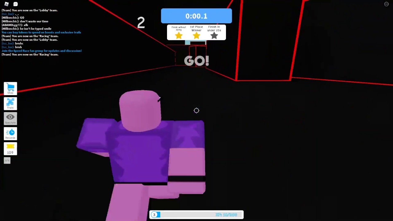 Roblox Speed Race Laser Tag In 24 1 Seconds Wr Youtube