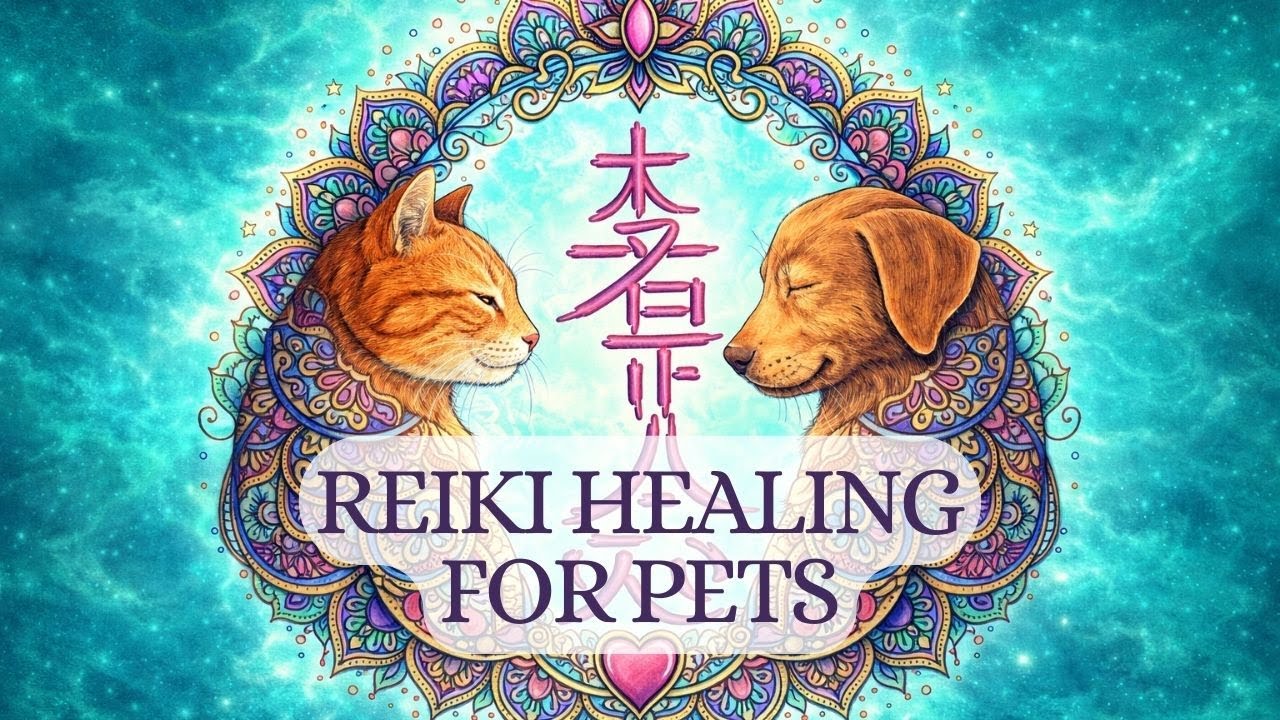 Reiki Healing Music for Pets | 528 Hz Love Frequency + Healing Cat Purrs | Calm Anxiety