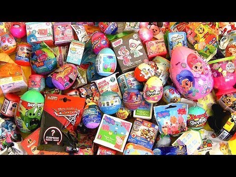 85 Toy Surprise eggs, Slime, Kinder egg, TROLLS, My Little Pony, Peppa pig