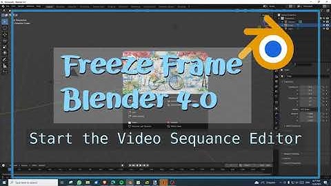 Blender 4.x freeze frame, hold, delay slide, still image in a video sequence, with VSE Retiming Keys
