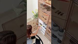 NYC Shoe Chaos Ends Here 👠#antbox  #NYCShoeStorage #smallspacehacks