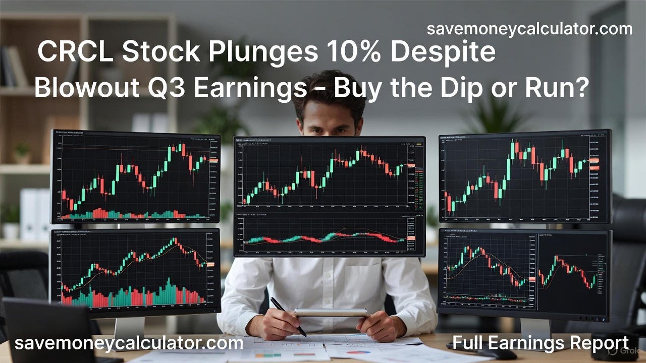 CRCL Stock Plunges 10% Despite Blowout Q3 Earnings – Buy the Dip or Run?