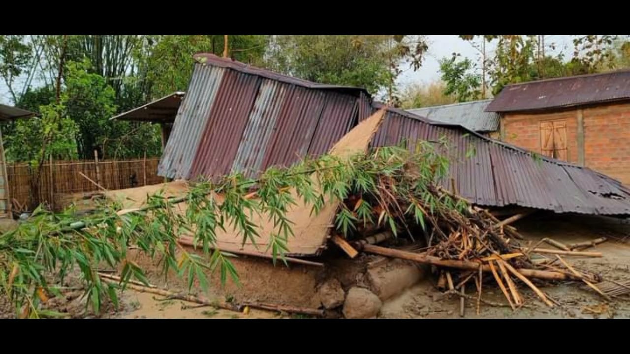 Heavy Cyclonic Storm Lashes Khwirabari ,Udalguri BTR Assam.