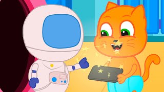 Cats Family in English - Gift From An Alien Cartoon for Kids