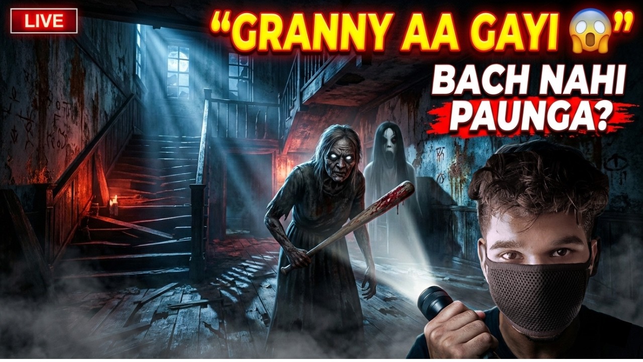 Granny 3 Live Horror Gameplay Hindi 🔴 | Aaj Bachna Mushkil Hai 😨| Tienon Gaming